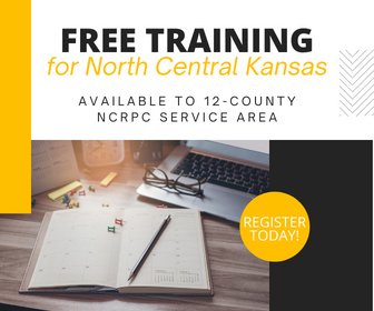 image of promotion for free trainings for north central kansas businesses and nonprofits