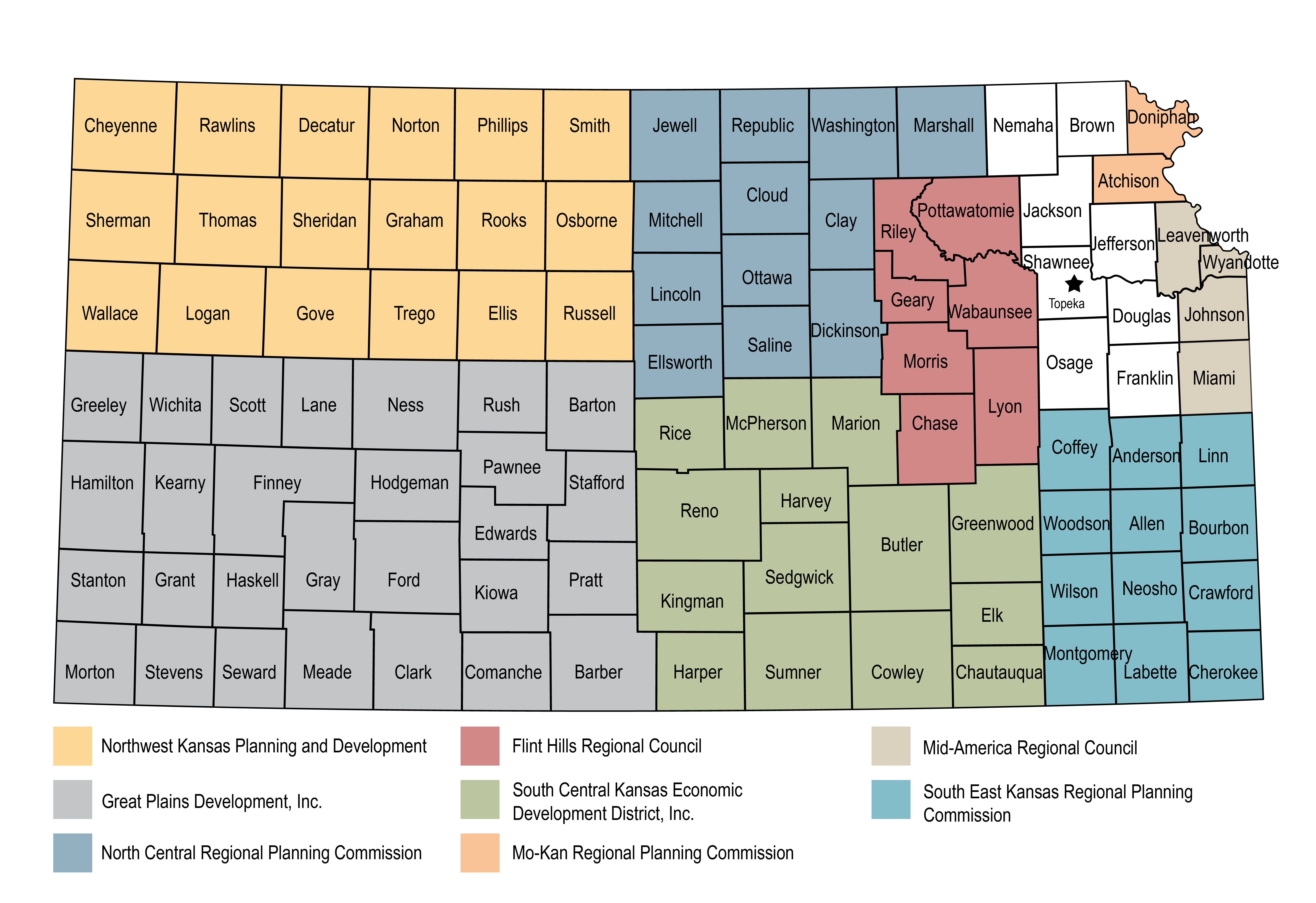 image of Regional Development Organizations in Kansas